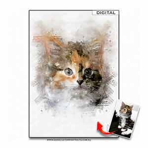 Natural-Watercolour-Pet-Cat-Custom-Portrait